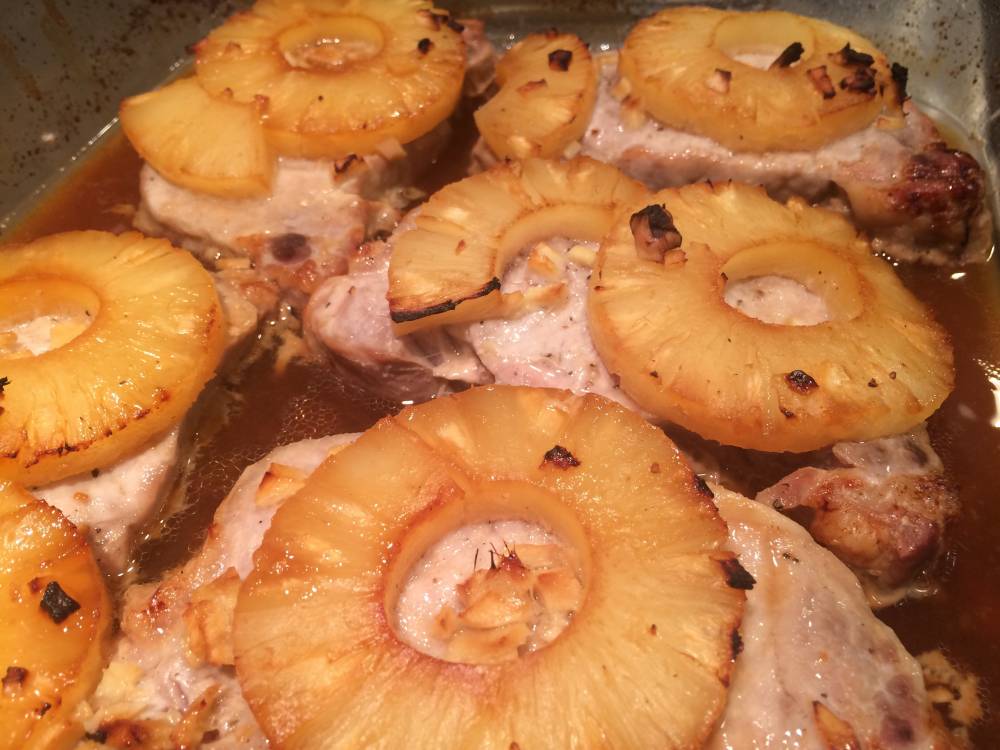 Baked Pineapple Teriyaki Pork Chops